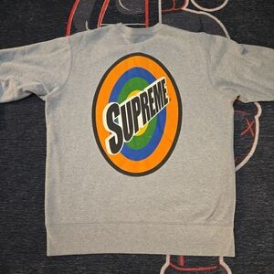 Supreme Gray Sweatshirt with Logo